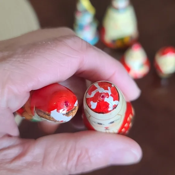 Hand painted vintage Russian collection of Christmas decor - Picture 6 of 11